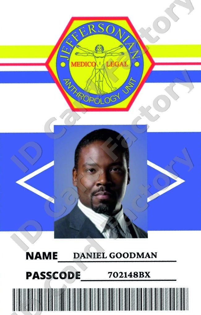 Daniel Goodman | Bones ID Card | ID Card Factory
