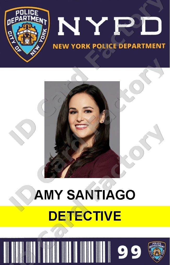Amy Santiago | Brooklyn Nine-Nine NYPD ID Card | ID Card Factory