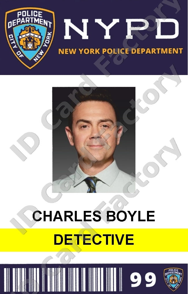 Charles Boyle | Brooklyn Nine-Nine NYPD ID Card | ID Card Factory