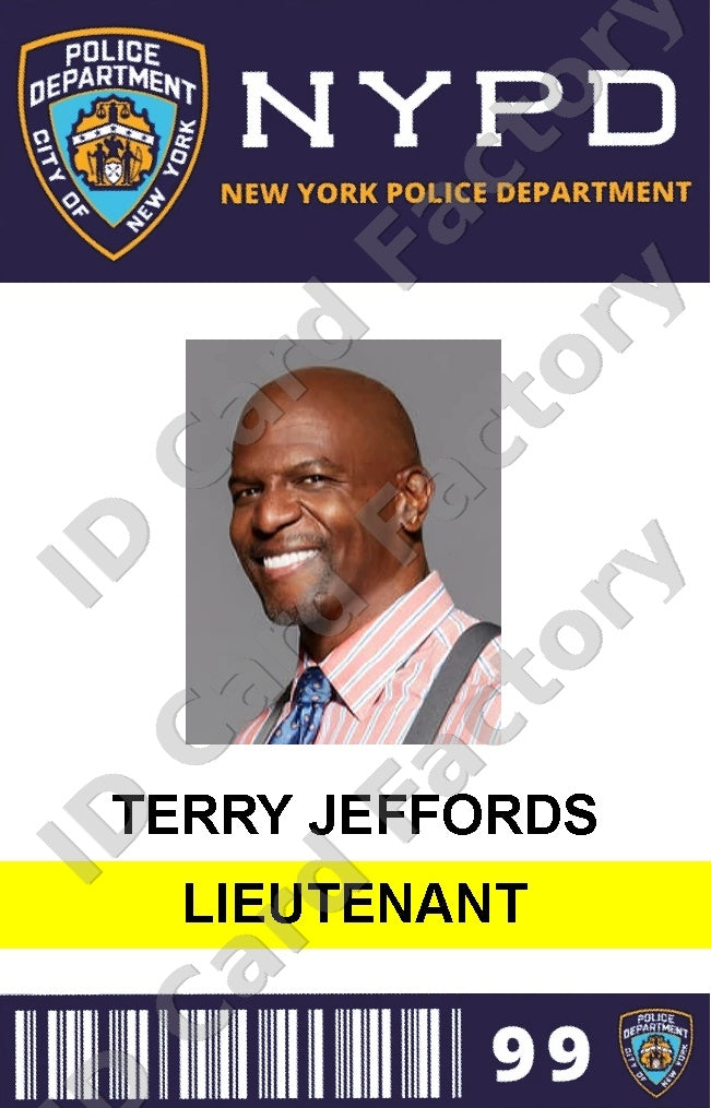 Terry Jeffords | Brooklyn Nine-Nine NYPD ID Card | ID Card Factory