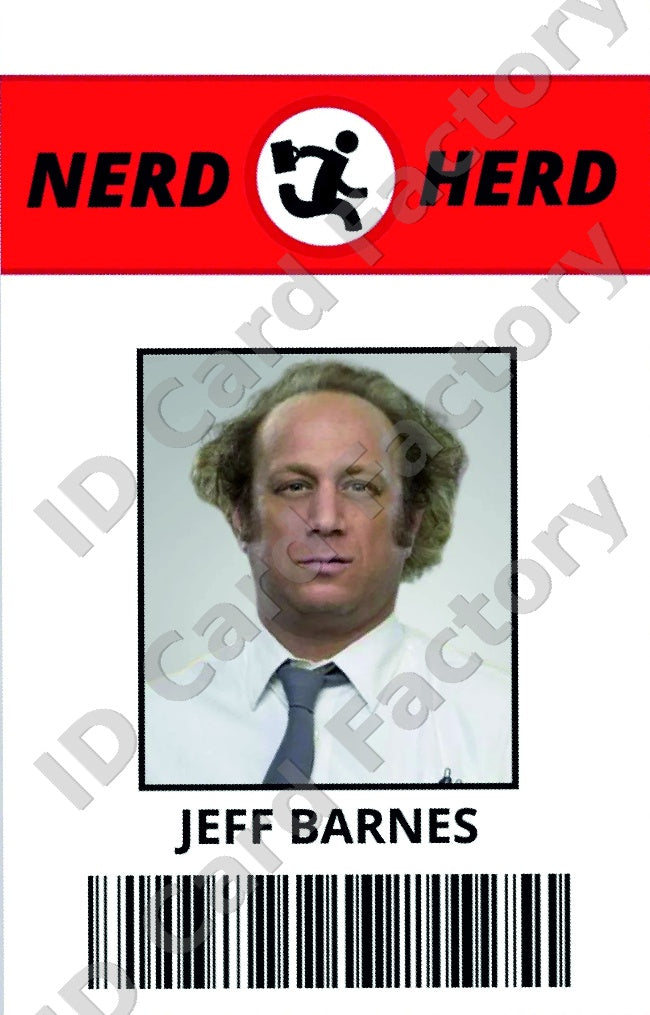 Jeff Barnes | Chuck Nerd Herd ID Card | ID Card Factory