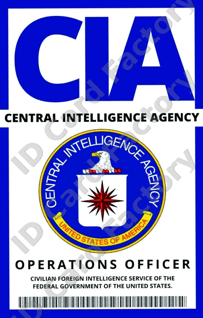 CIA Operations Officer ID Card | | ID Card Factory