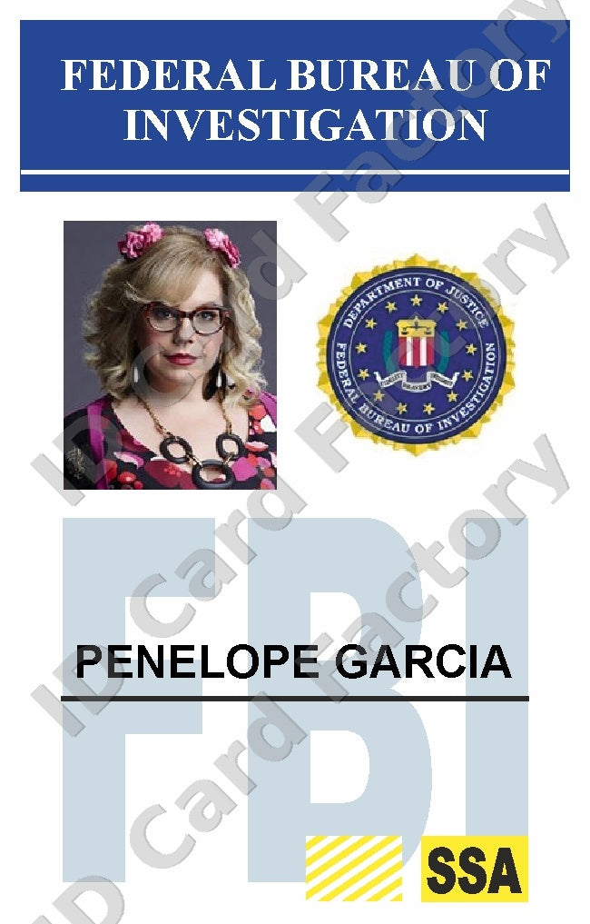 Penelope Garcia | Criminal Minds FBI BAU ID Card | ID Card Factory