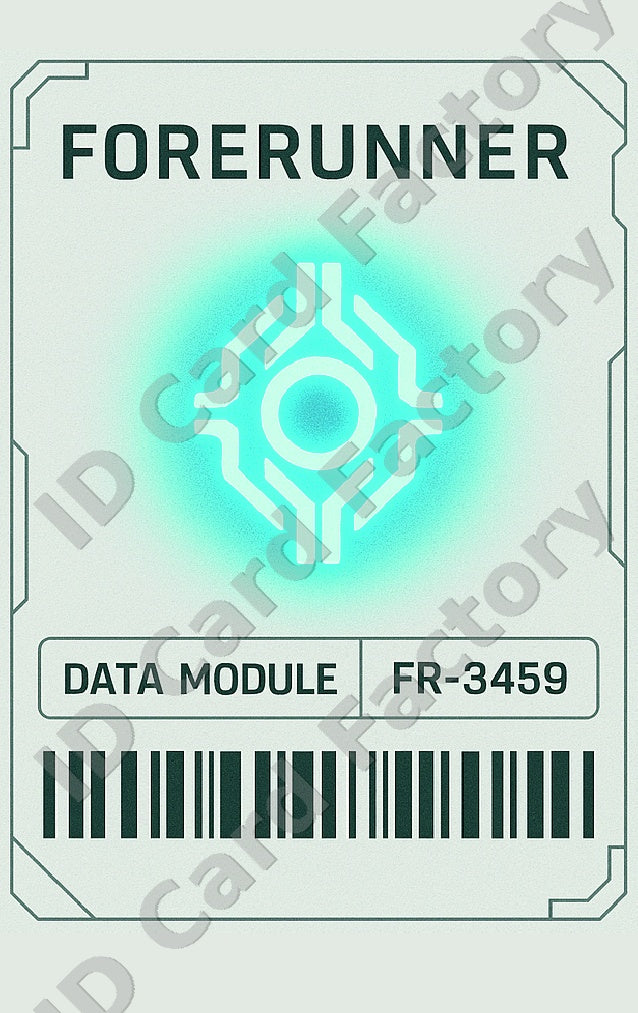 Halo Forerunner Data Module Card | | ID Card Factory