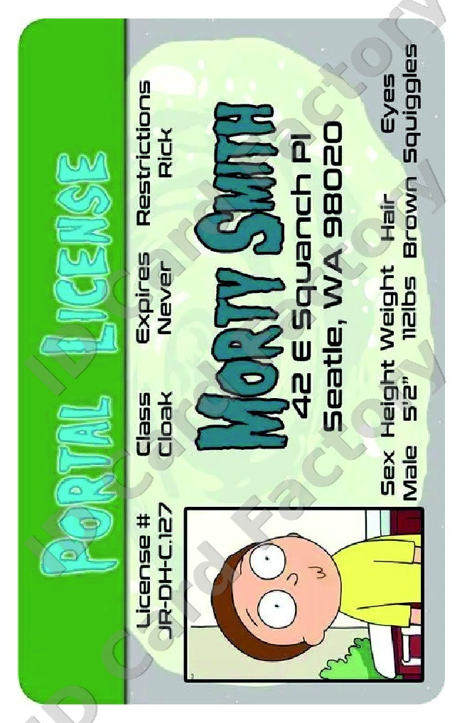 Morty Smith | Rick and Morty ID Card | ID Card Factory