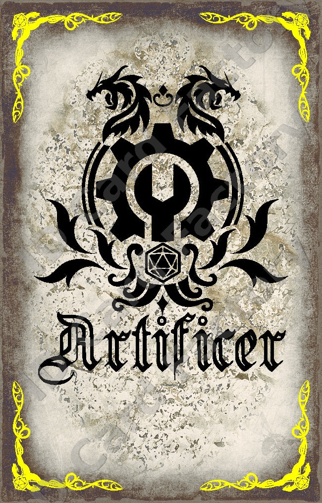 D&D RPG Artificer Class Card | | ID Card Factory