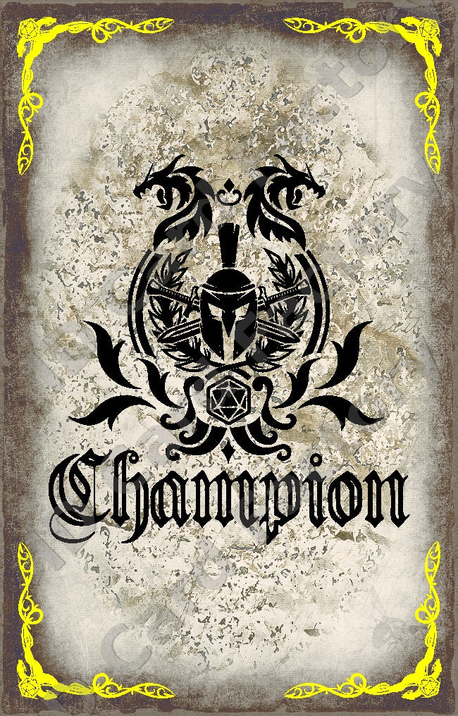 D&D RPG Champion Class Card | | ID Card Factory