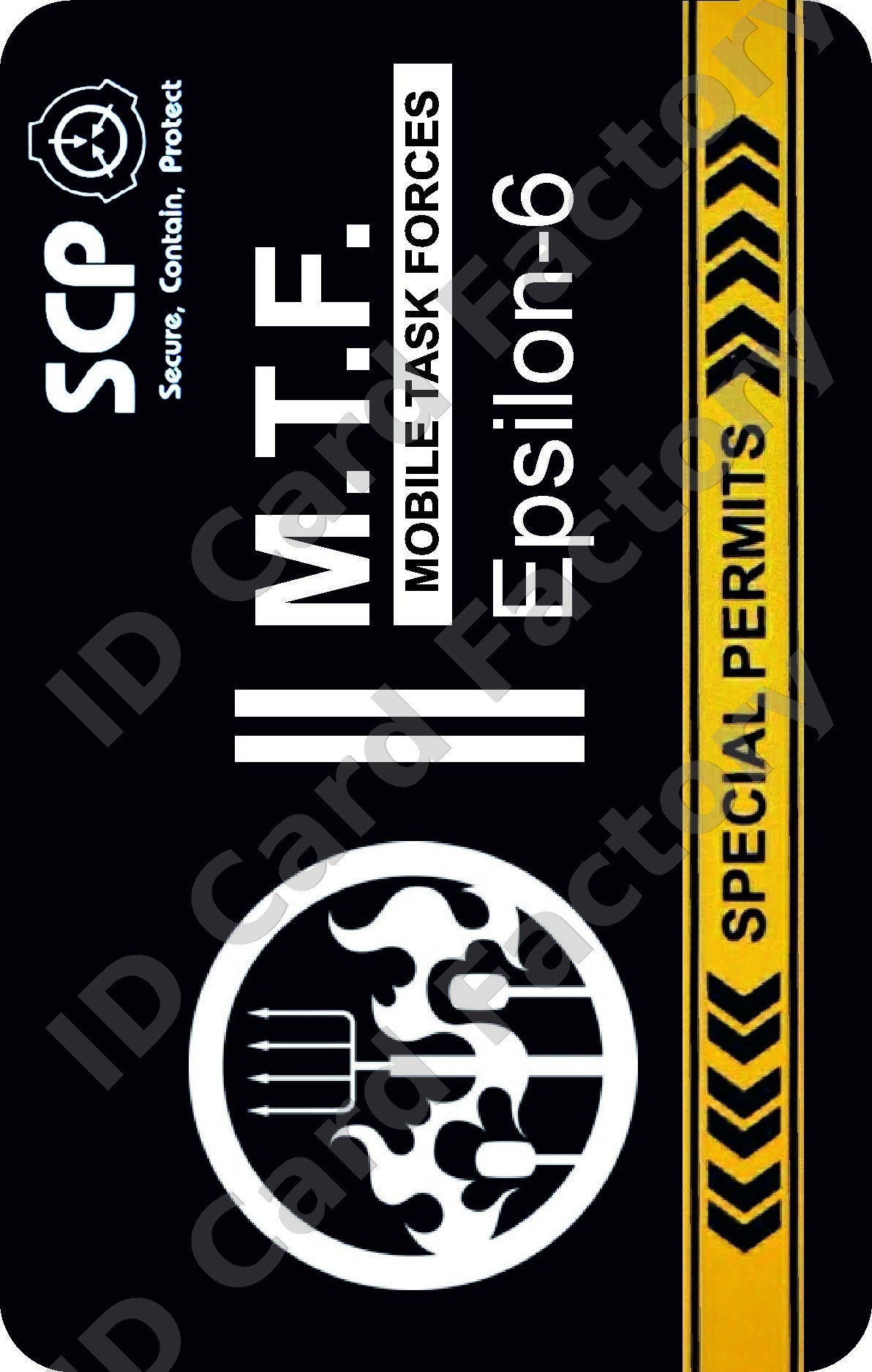 SCP Foundation MTF Epsilon-6 Village Idiots ID Card | ID Card Factory
