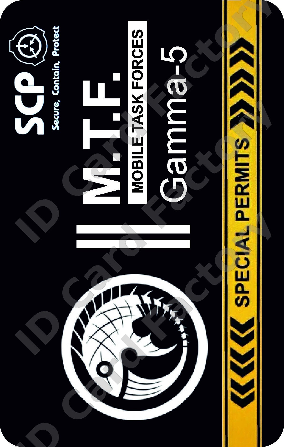SCP Foundation MTF Gamma-5 Red Herrings ID Card | ID Card Factory
