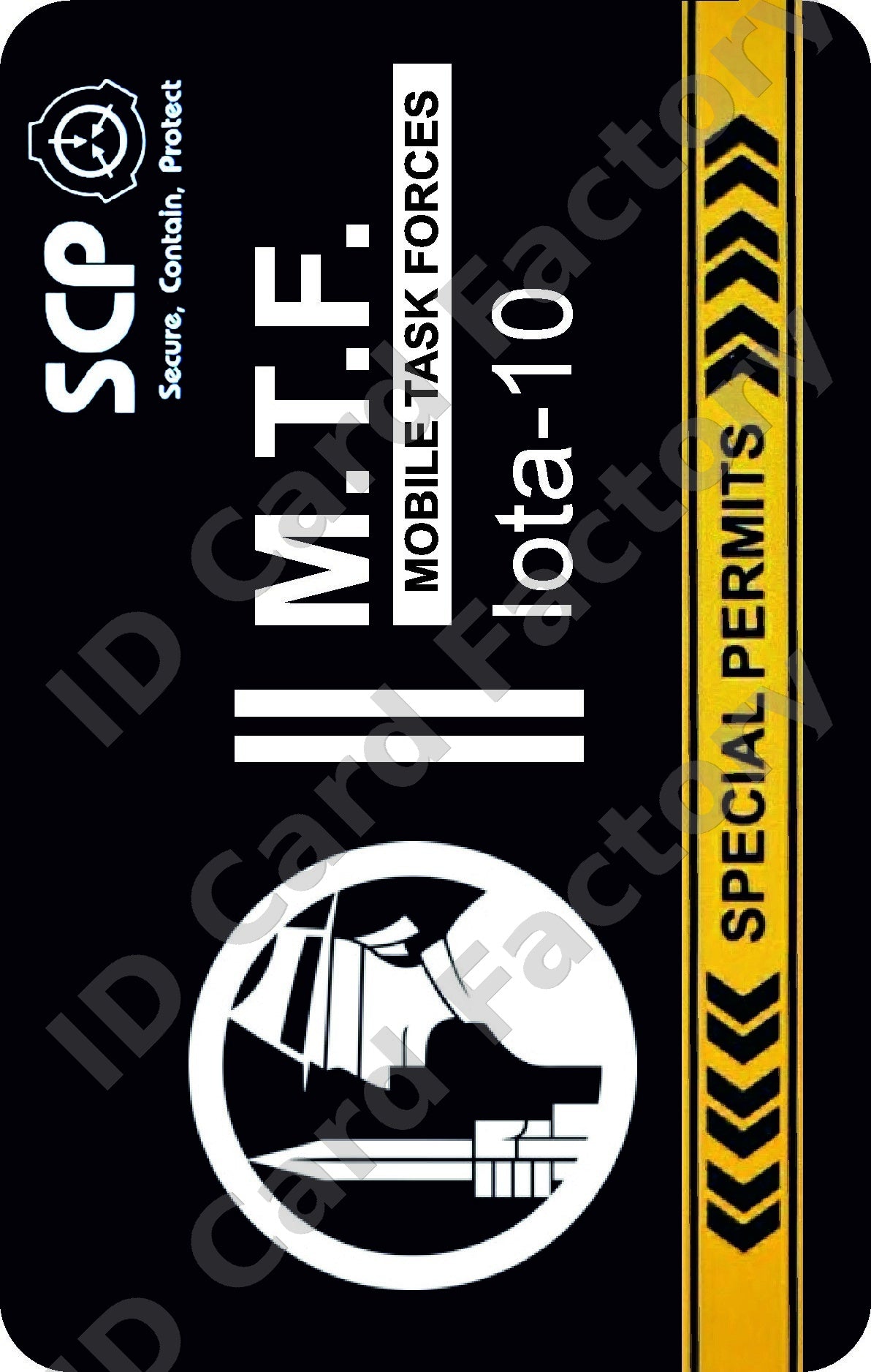 SCP Foundation MTF Iota-10 Damn Feds ID Card | ID Card Factory