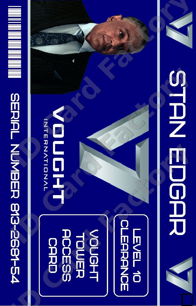 Stan Edgar | The Boys Vought International ID Card | ID Card Factory