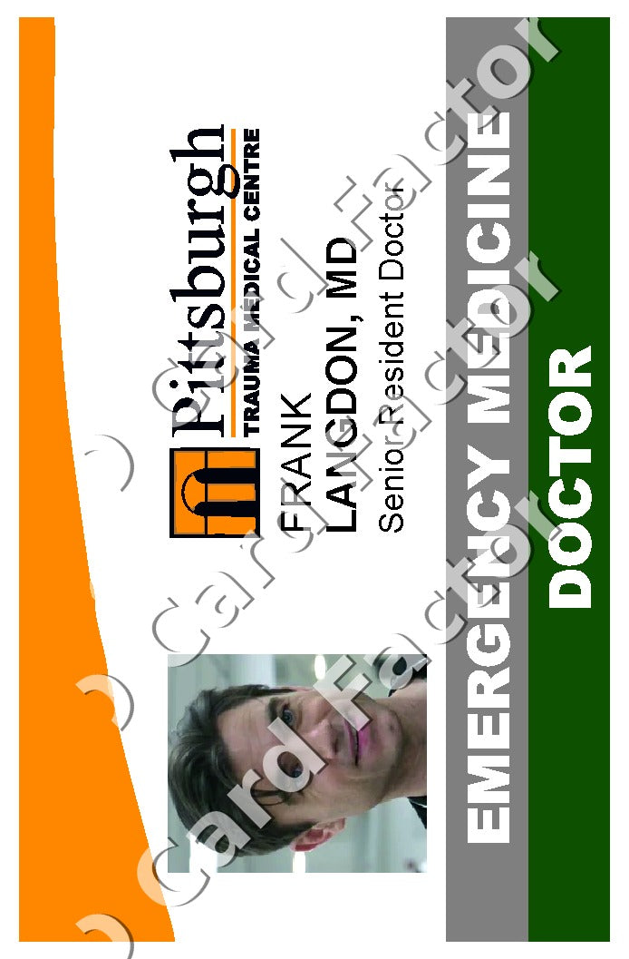 Frank Langdon | The Pitt ID Card | ID Card Factory