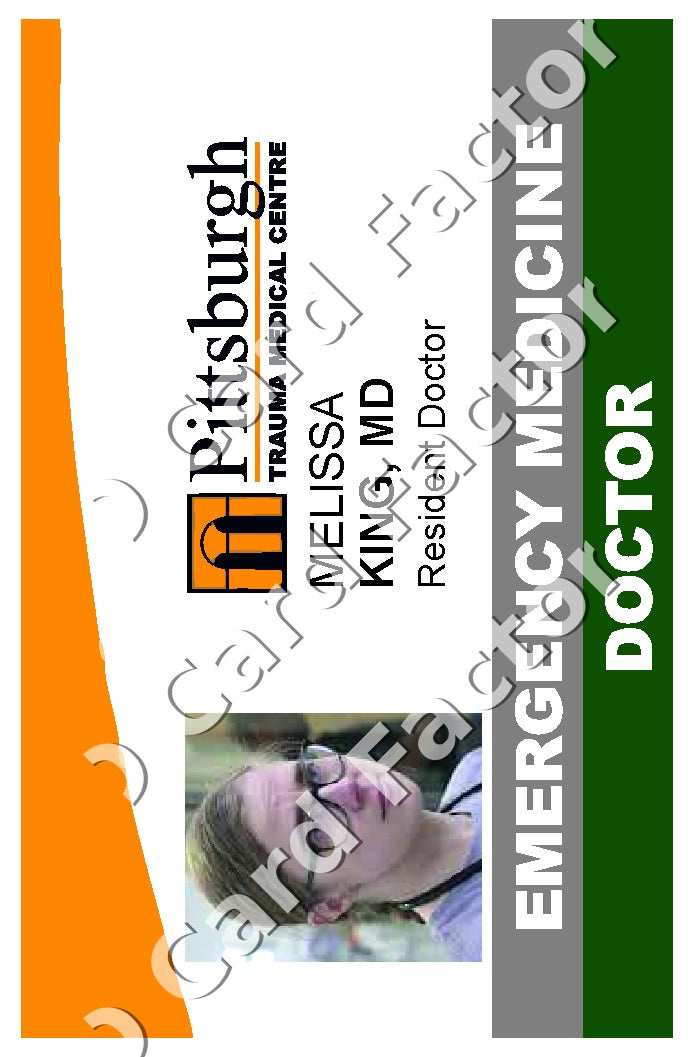 Melissa Mel King | The Pitt ID Card | ID Card Factory