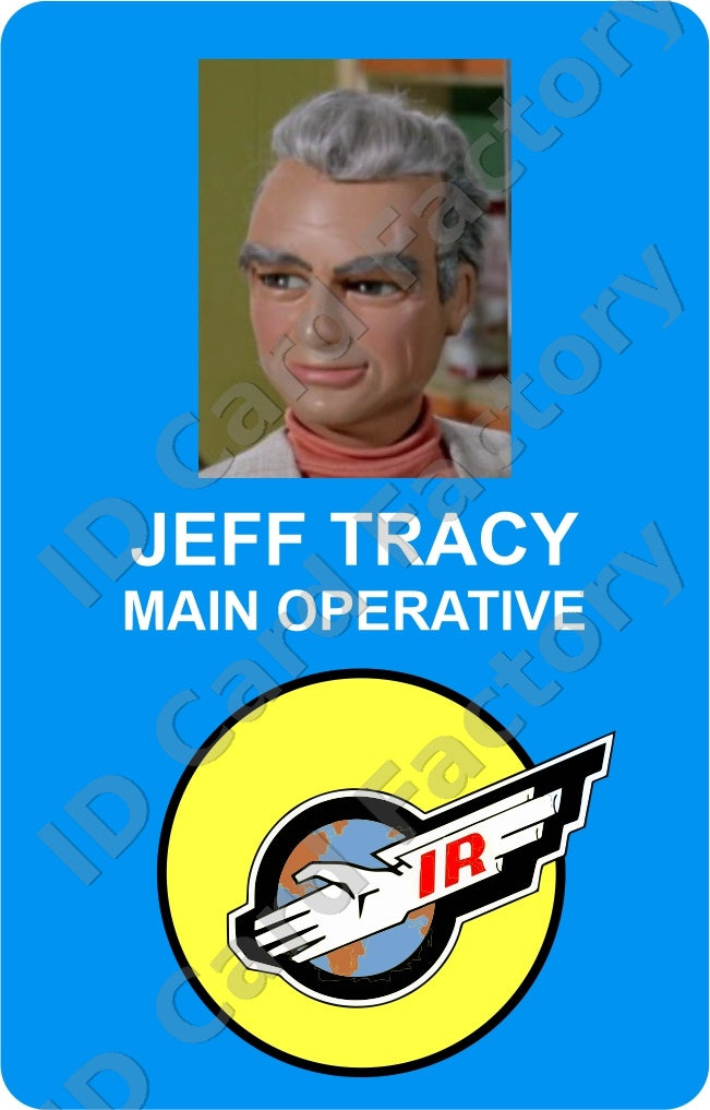 Jeff Tracy | Thunderbirds International Rescue ID Card | ID Card Factory