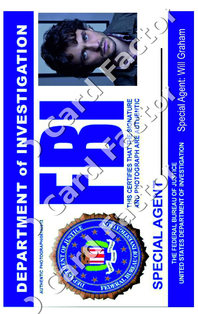 Will Graham | Hannibal FBI ID Card | ID Card Factory