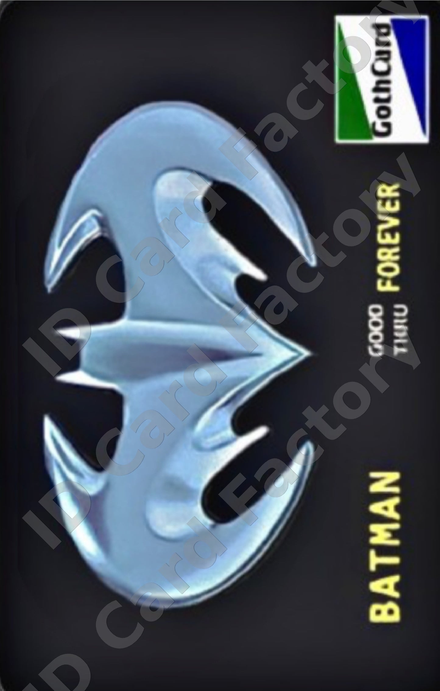 Batman GothCard Credit Card | DC | ID Card Factory