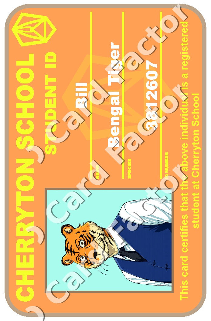 Bill | Beastars Cherryton Student ID | ID Card Factory