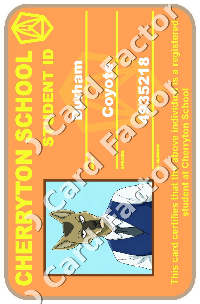 Durham | Beastars Cherryton Student ID | ID Card Factory