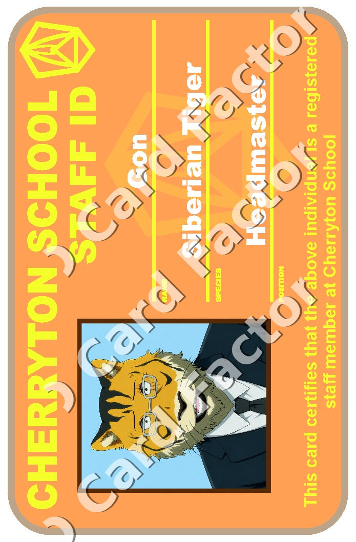 Gon | Beastars Cherryton Staff ID | ID Card Factory