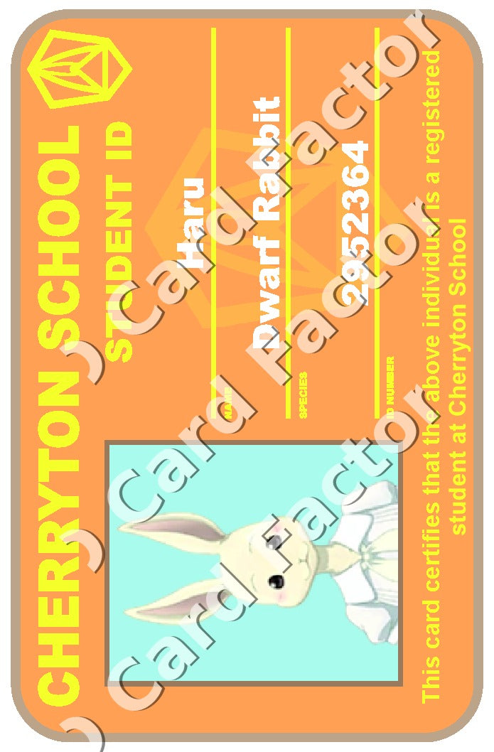Haru | Beastars Cherryton Student ID | ID Card Factory