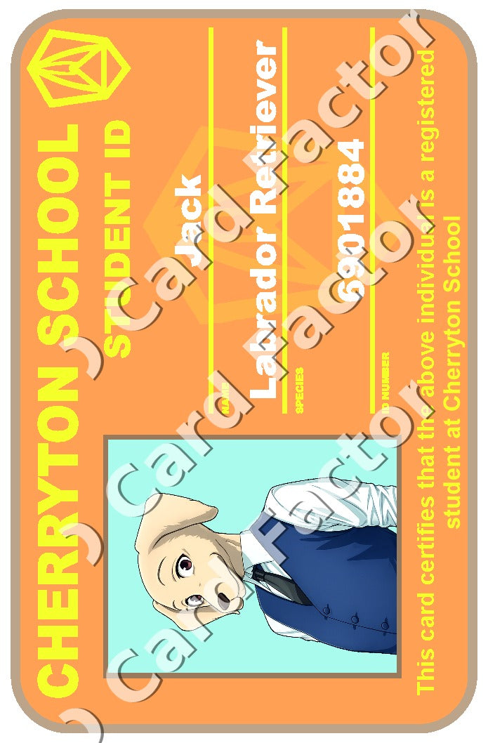 Jack | Beastars Cherryton Student ID | ID Card Factory