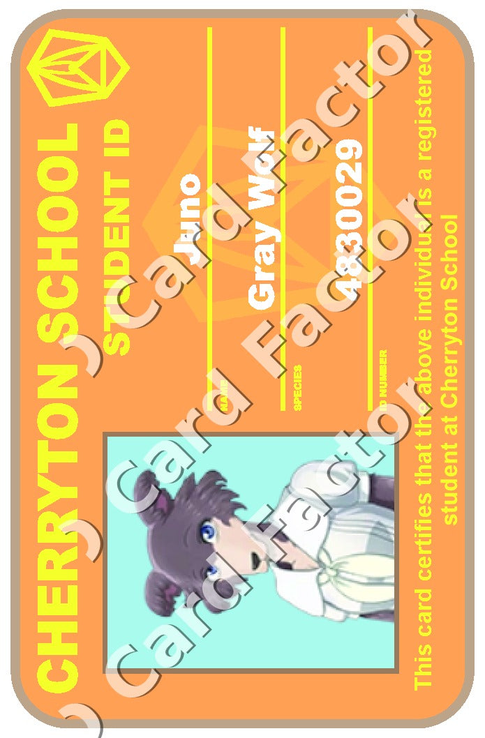 Juno | Beastars Cherryton Student ID | ID Card Factory