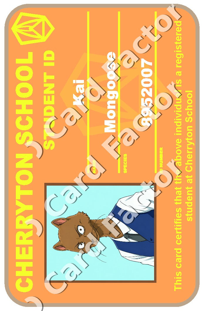 Kai | Beastars Cherryton Student ID | ID Card Factory