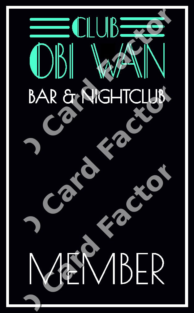 Club Obi Wan | Indiana Jones ID Card | ID Card Factory