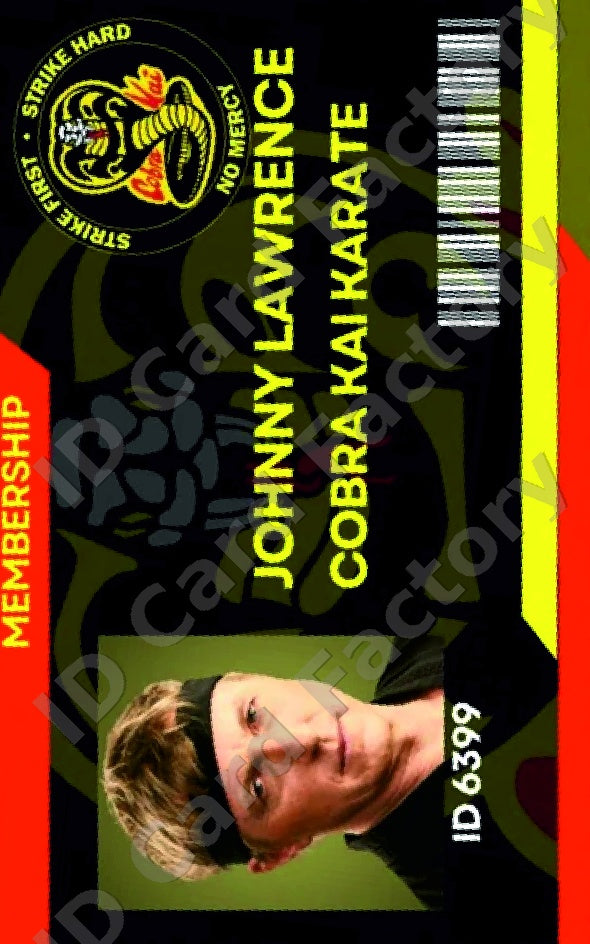 Johnny Lawrence | Cobra Kai ID Card | ID Card Factory