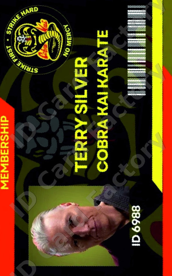 Terry Silver | Cobra Kai ID Card | ID Card Factory