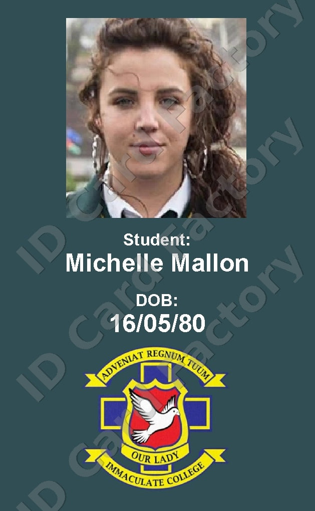 Michelle | Derry Girls Our Lady Immaculate College Student ID Card | ID Card Factory