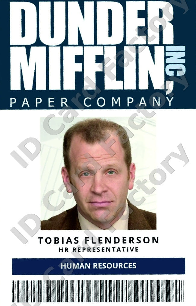 Toby Flenderson | The Office Dunder Mifflin ID Card | ID Card Factory