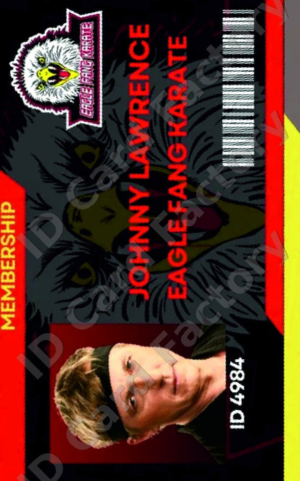 Johnny Lawrence | Eagle Fang Karate ID Card | ID Card Factory