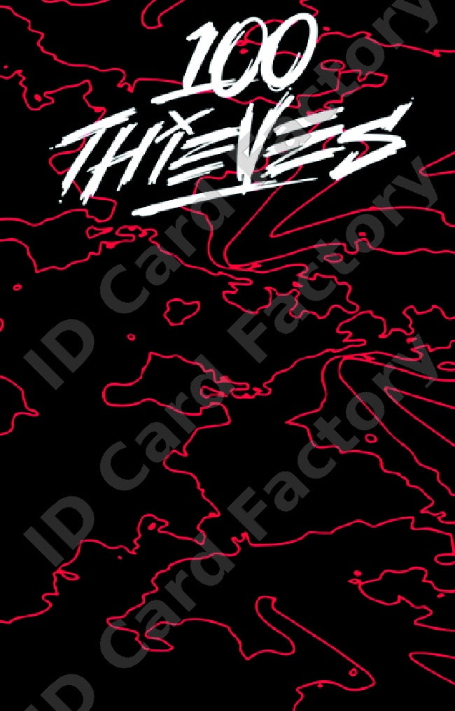 100 Thieves Esports Fan Card | | ID Card Factory