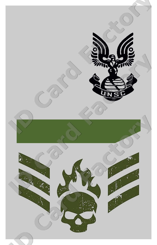 Halo UNSC Marine ID Card | Personalised | ID Card Factory