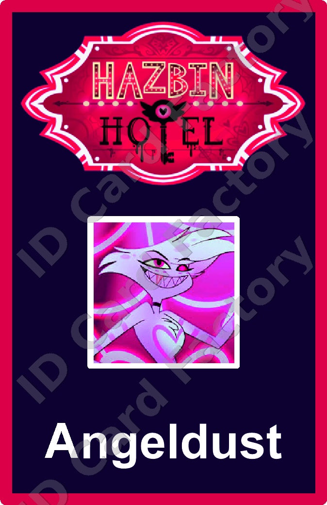 Angel Dust | Hazbin Hotel ID Card | ID Card Factory