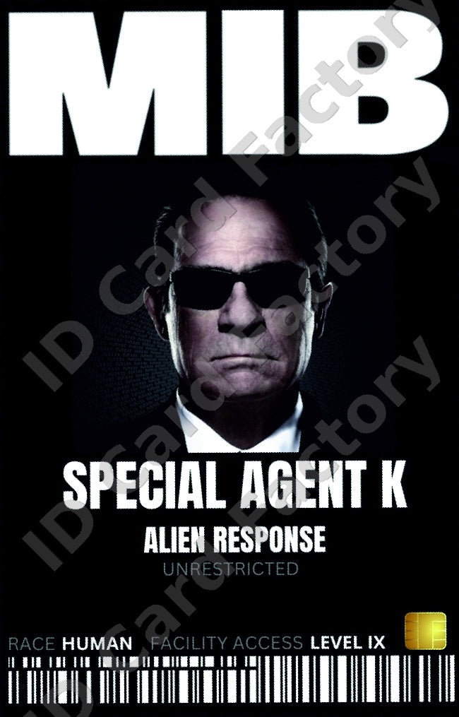 Agent K | Men in Black Special Agent ID | ID Card Factory