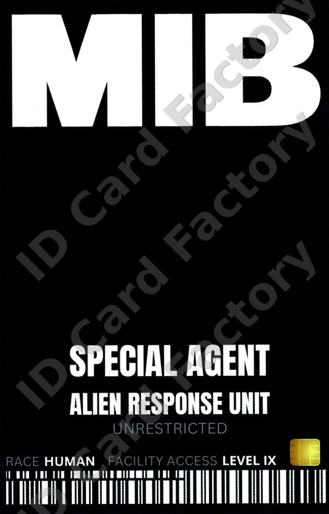 Men in Black Special Agent ID | | ID Card Factory