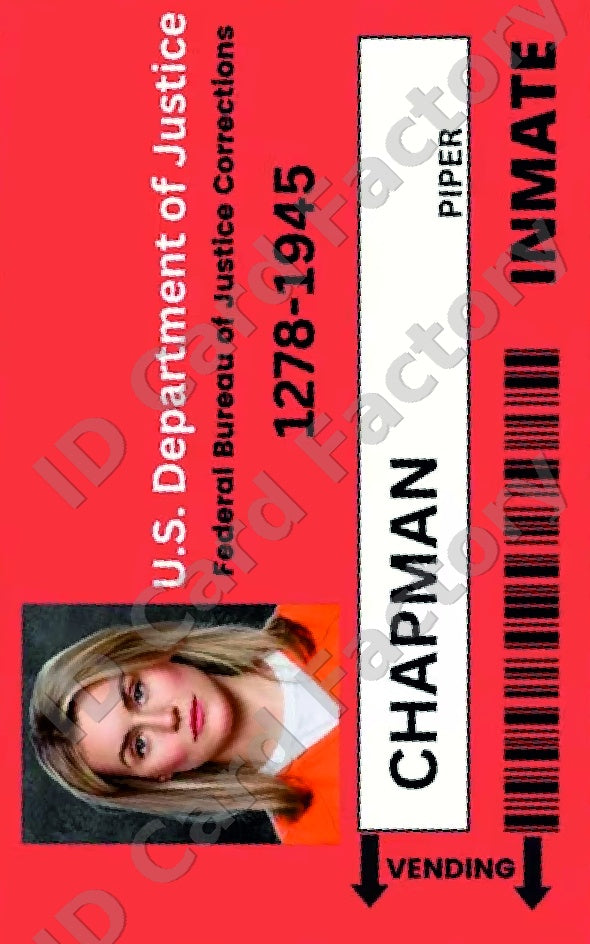 Piper Chapman | Orange is the New Black Litchfield ID Card | ID Card Factory