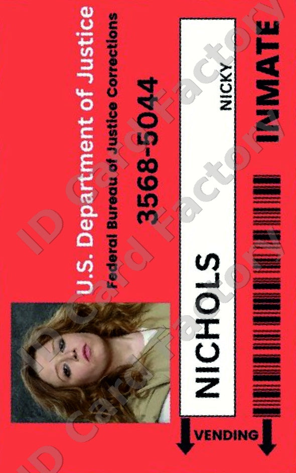 Nicky Nichols | Orange is the New Black Litchfield ID Card | ID Card Factory