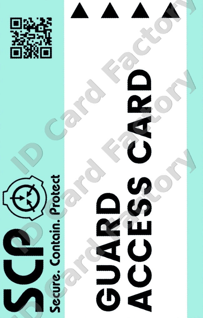 SCP Foundation Security Guard ID Card | ID Card Factory