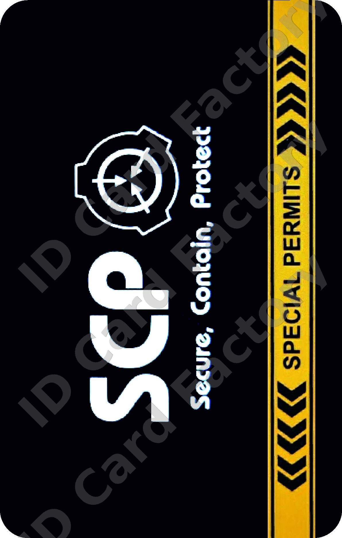 SCP Foundation Mobile Task Force General ID Card | ID Card Factory