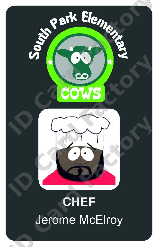 Chef | South Park Elementary Staff ID Card | ID Card Factory