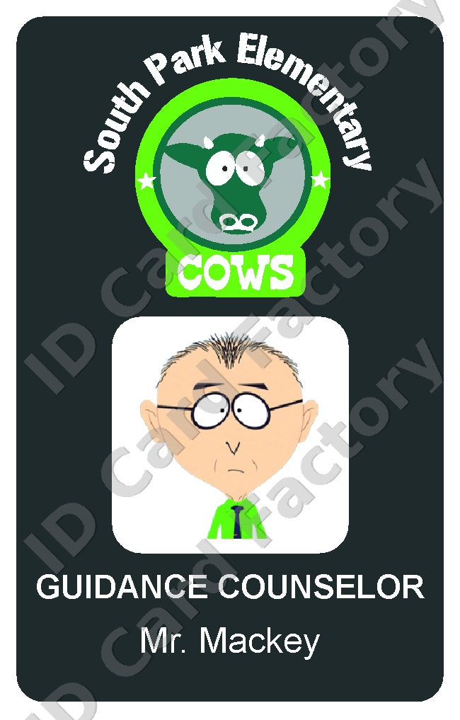 Mr Mackey | South Park Elementary Staff ID Card | ID Card Factory