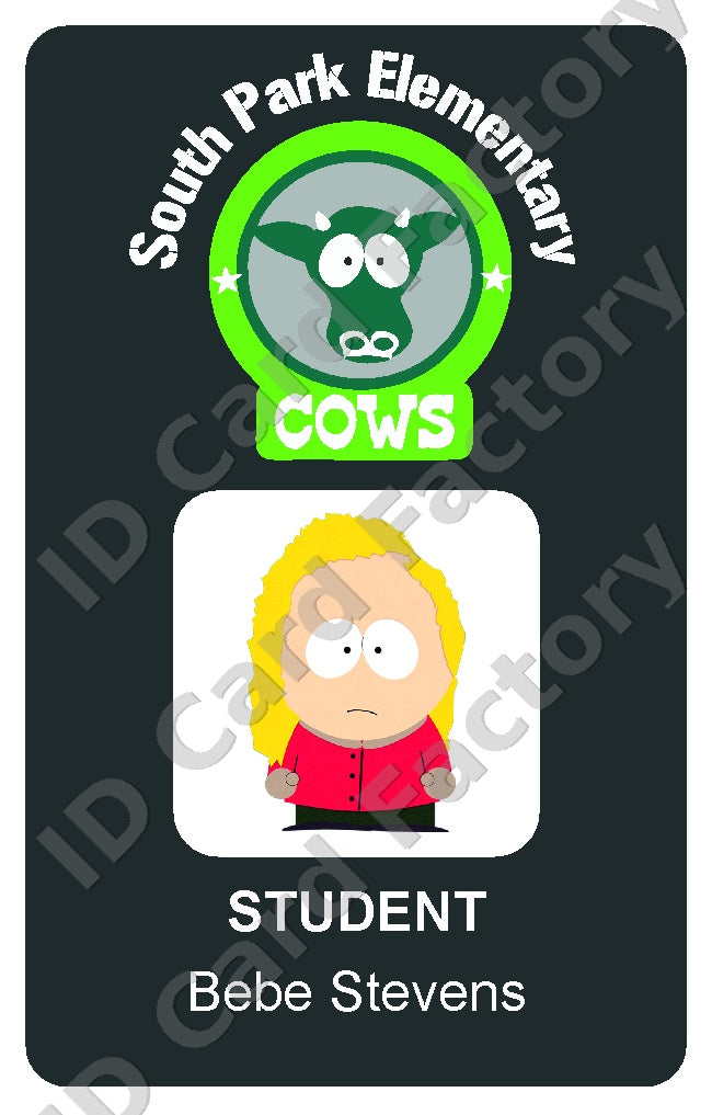Bebe Stevens | South Park Elementary Student ID Card | ID Card Factory