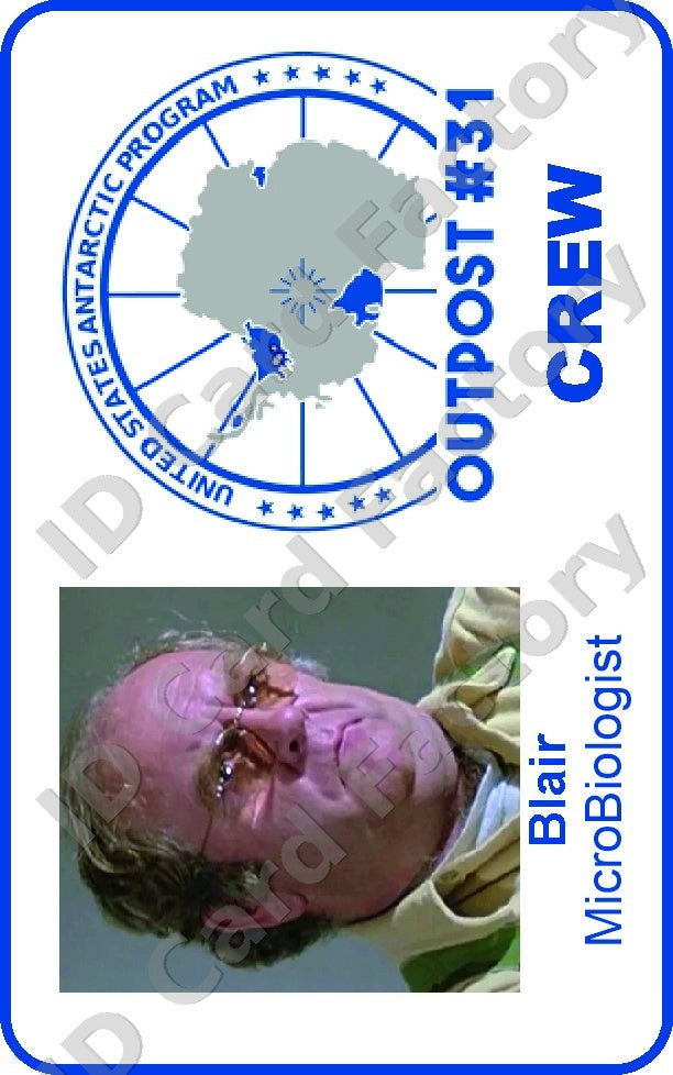 Blair | The Thing Outpost 31 Crew ID Card | ID Card Factory