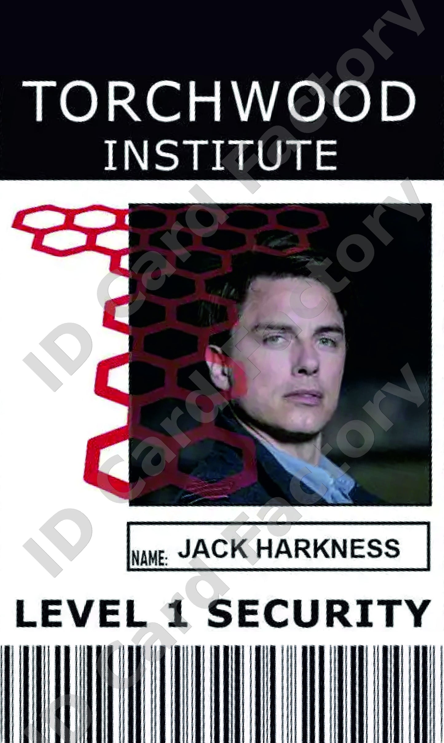 Jack Harkness | Torchwood Institute ID Card | ID Card Factory