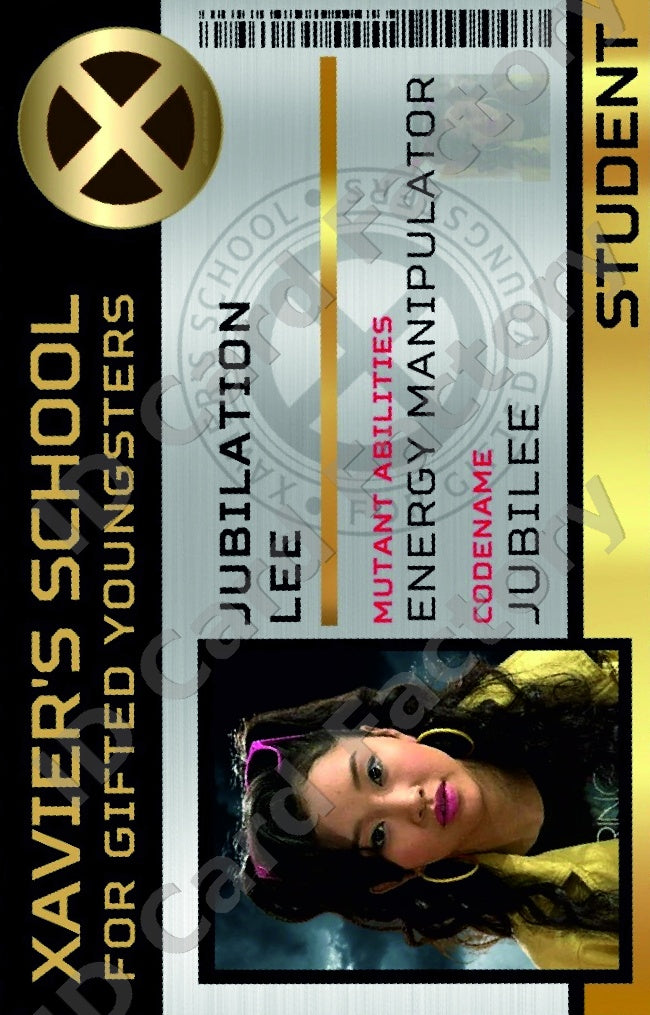 Jubilee | Xavier's School for Gifted Youngsters ID | X-Men | ID Card Factory