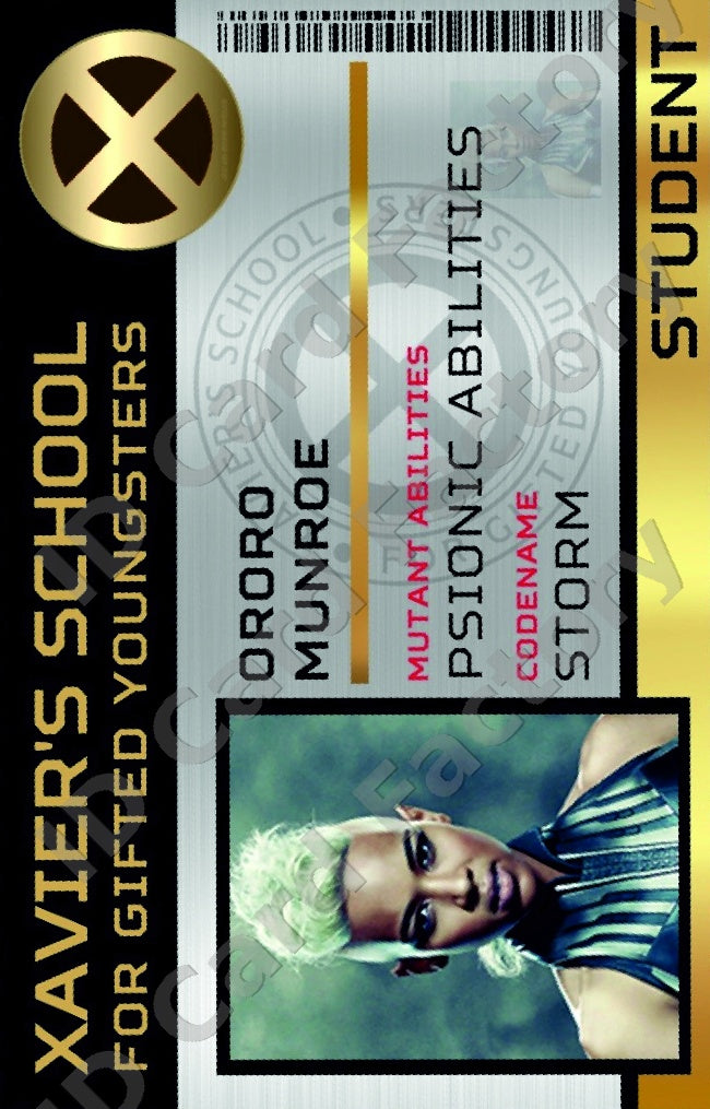 Storm | Xavier's School for Gifted Youngsters ID | X-Men | ID Card Factory