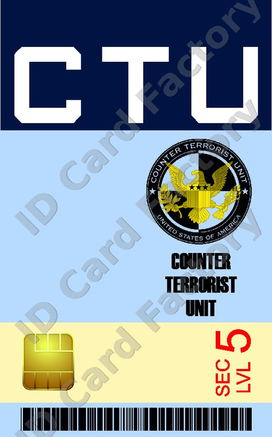 24 CTU Counter Terrorist Unit ID Card | Personalised | ID Card Factory